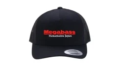 Megabass Classic Black and Red Trucker Hat