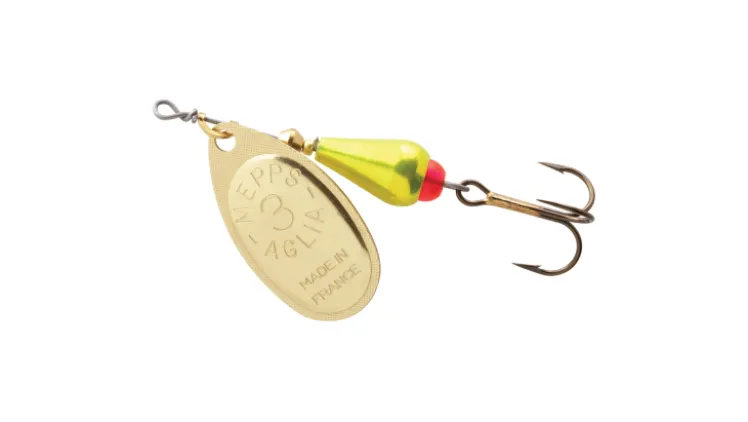 Mepps Aglia Brite Plain Treble Spinners